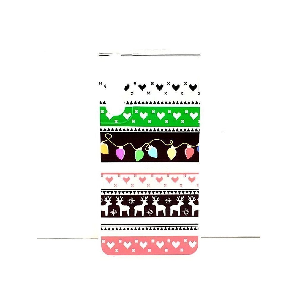 Galaxy S22 Christmas Sweater Pattern Deer Lights Hearts Phone Case